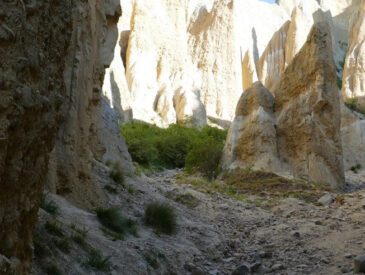 View of inside rock formation