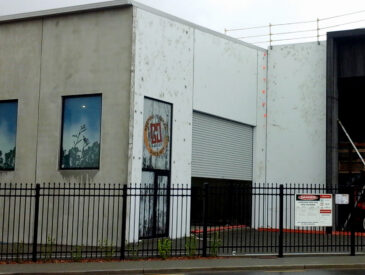 Exterior view of a warehouse