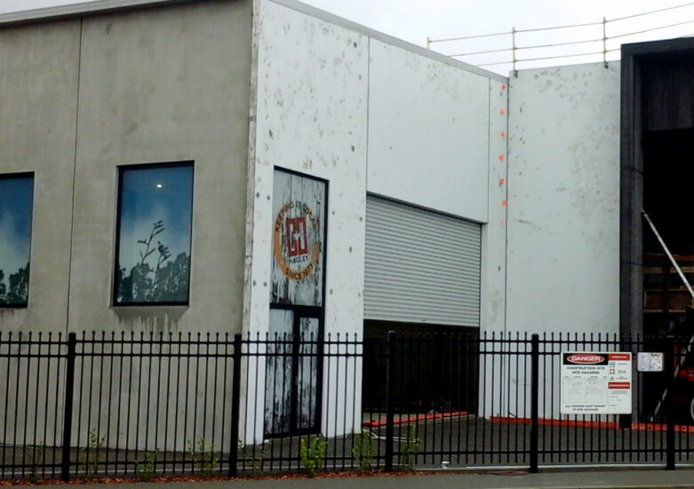 Exterior view of a warehouse