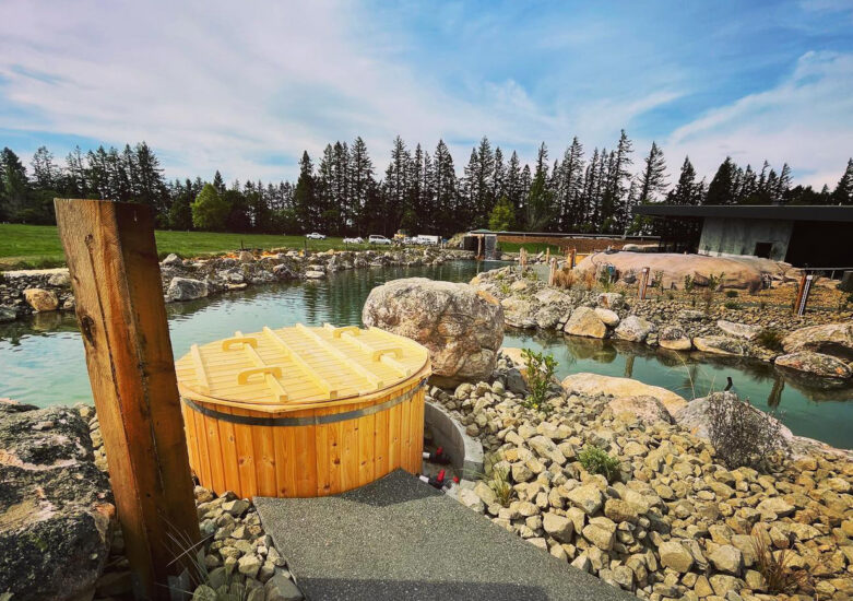 Aerial view of Opuke Thermal Hot Pools