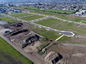 Aerial view of a subdivision in Nelson