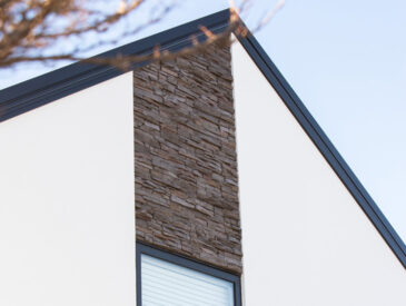 New house build with mix materials