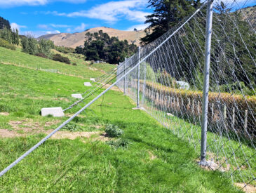 Rockfall fence Akaloa