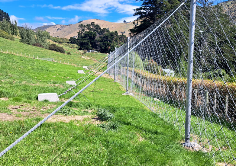 Rockfall fence Akaloa