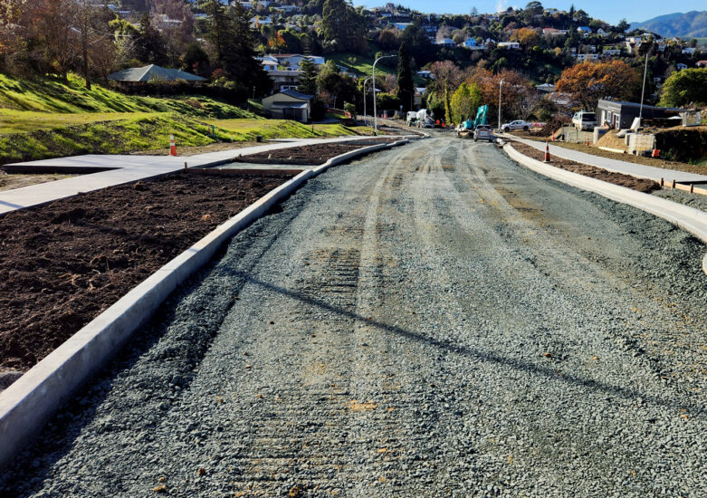 View of subdivision development