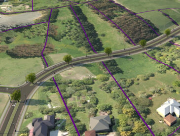 Artistic impression of plan change for Timaru township