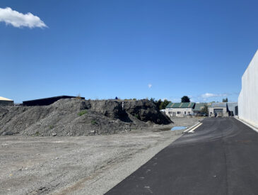 View of a land under development