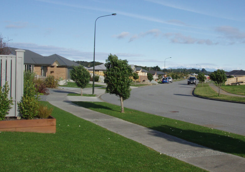 View of a subdivision development