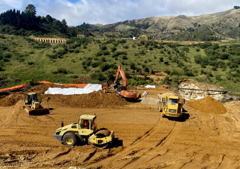 View of land being developed