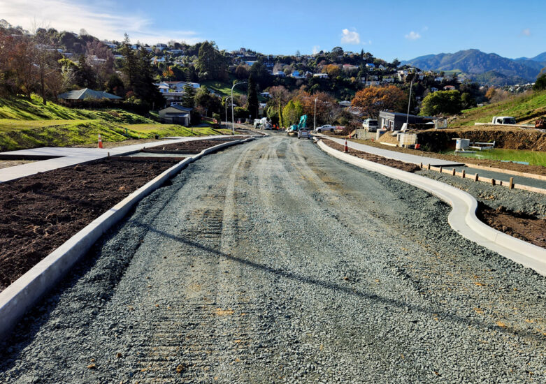 View of subdivision development