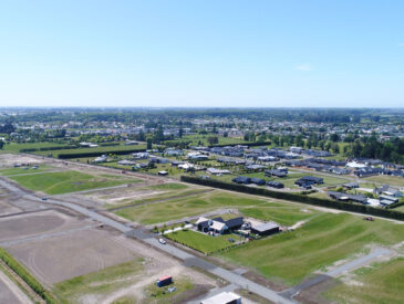 Aerial view of subdivision in Ashburton district